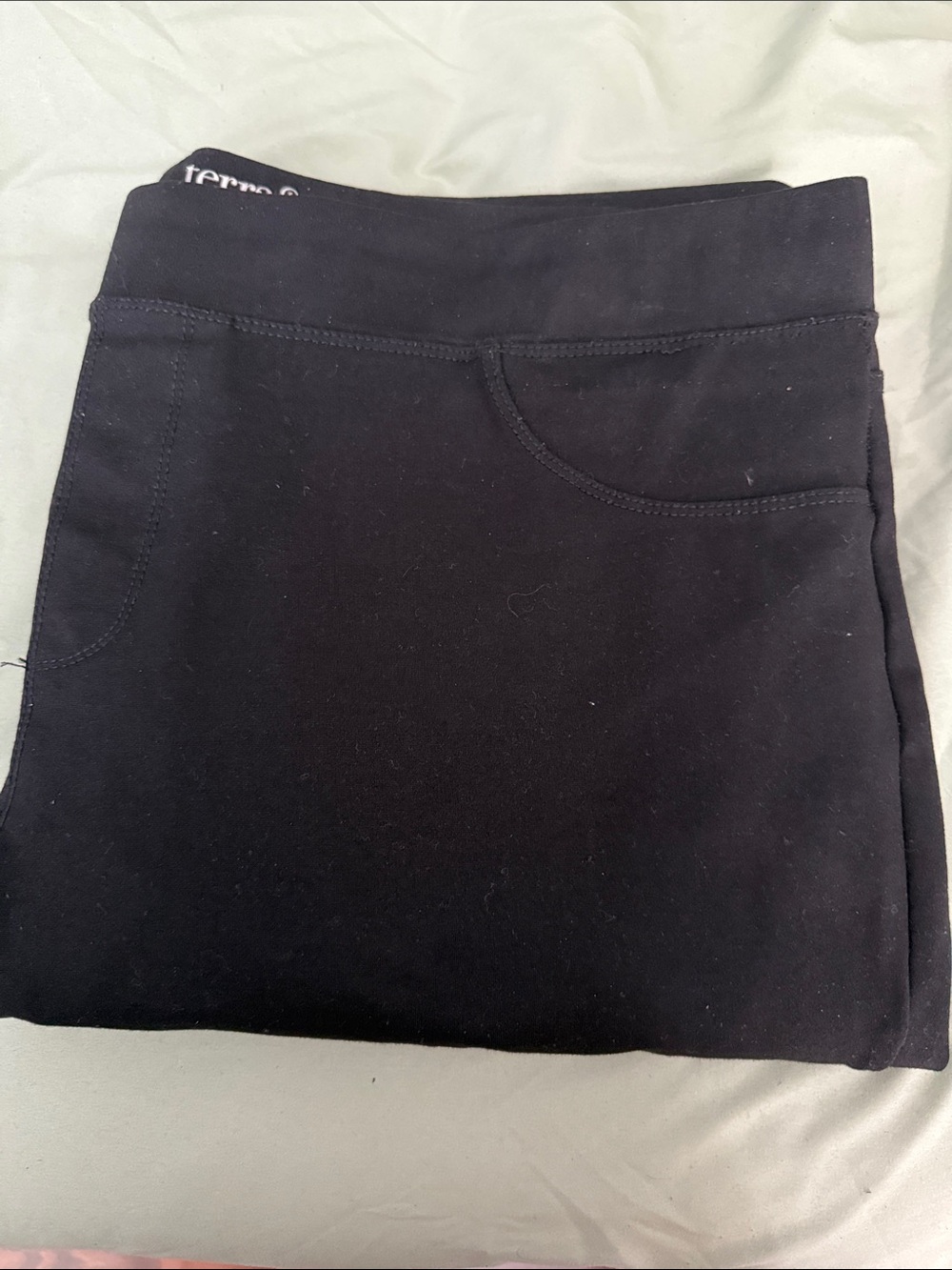 Terra & Sky Black Skirted Leggings